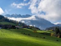Parkplatz Ritzgraben Ausblick zum Zahmen Kaiser